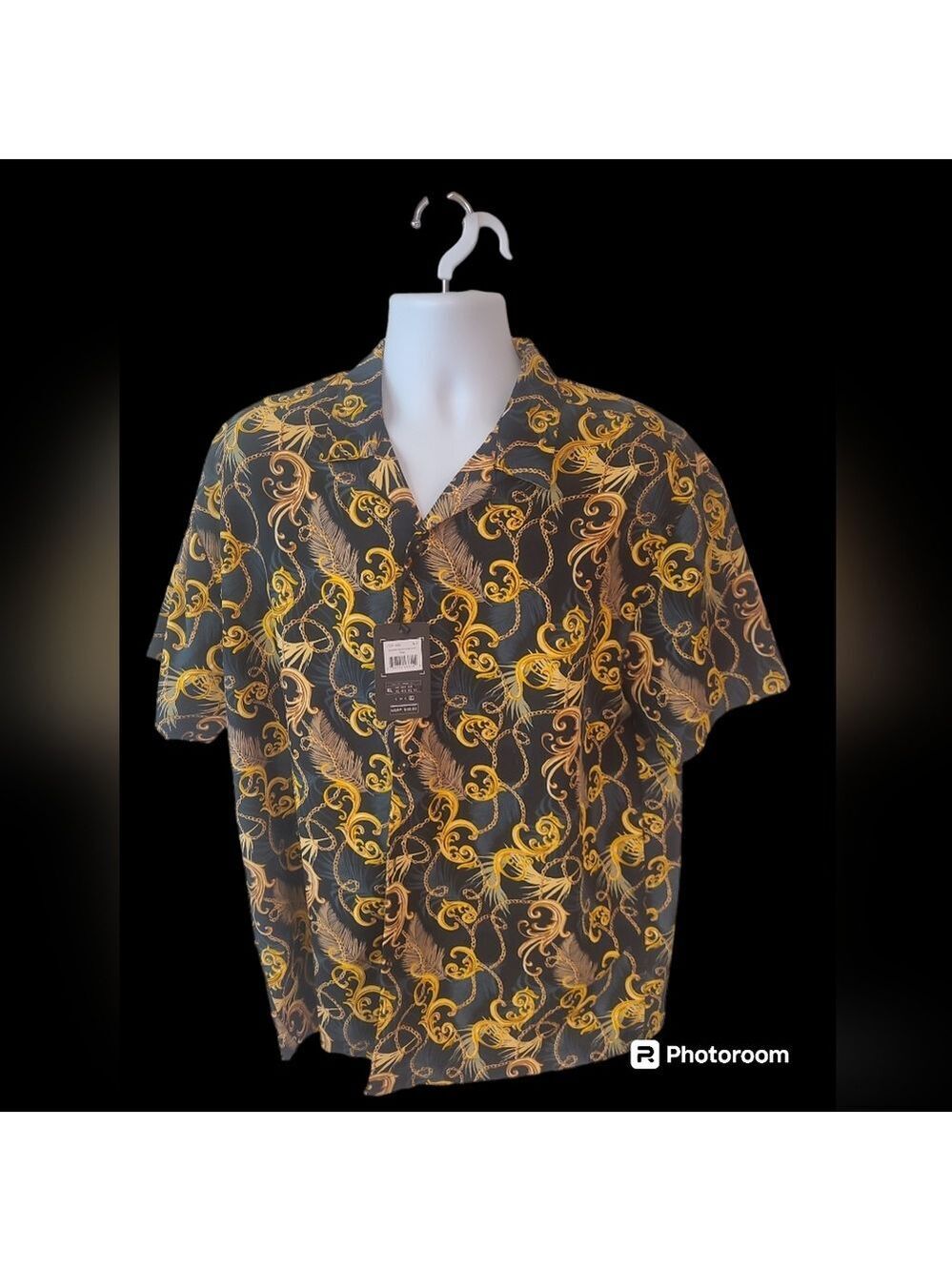 Level Ten Mens Button Down Short Sleeve Shirt Size XL